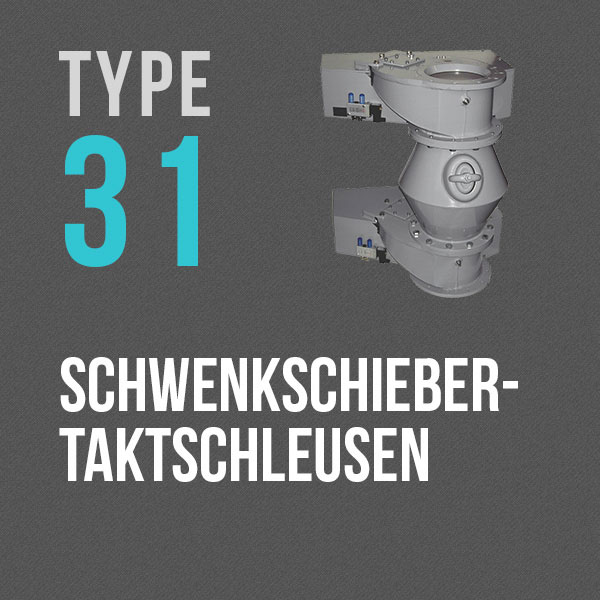 Schwenkschieber-Taktschleuse - Type 31